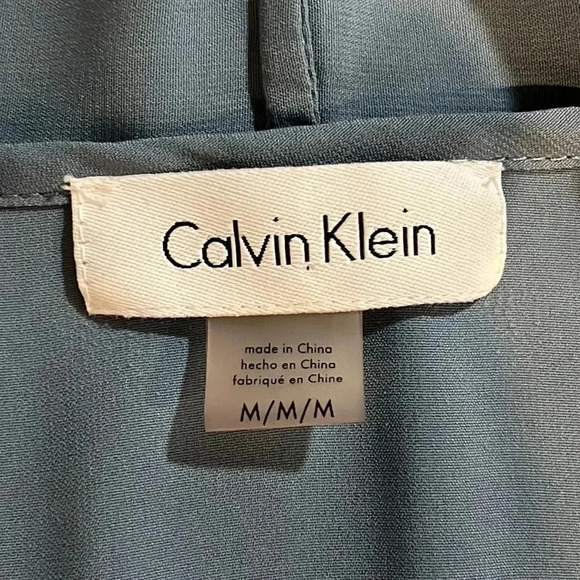 Calvin Klein Sleeveless V-Neck Blouse - Picture 8 of 9